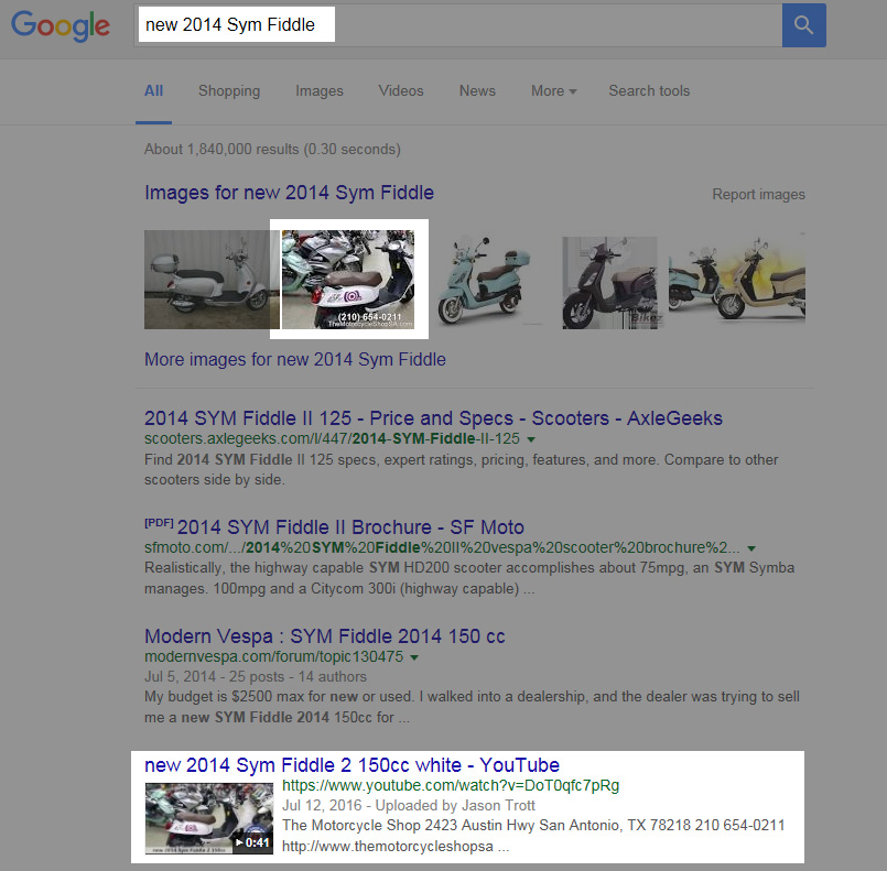 Google picked up the images and the youtube video